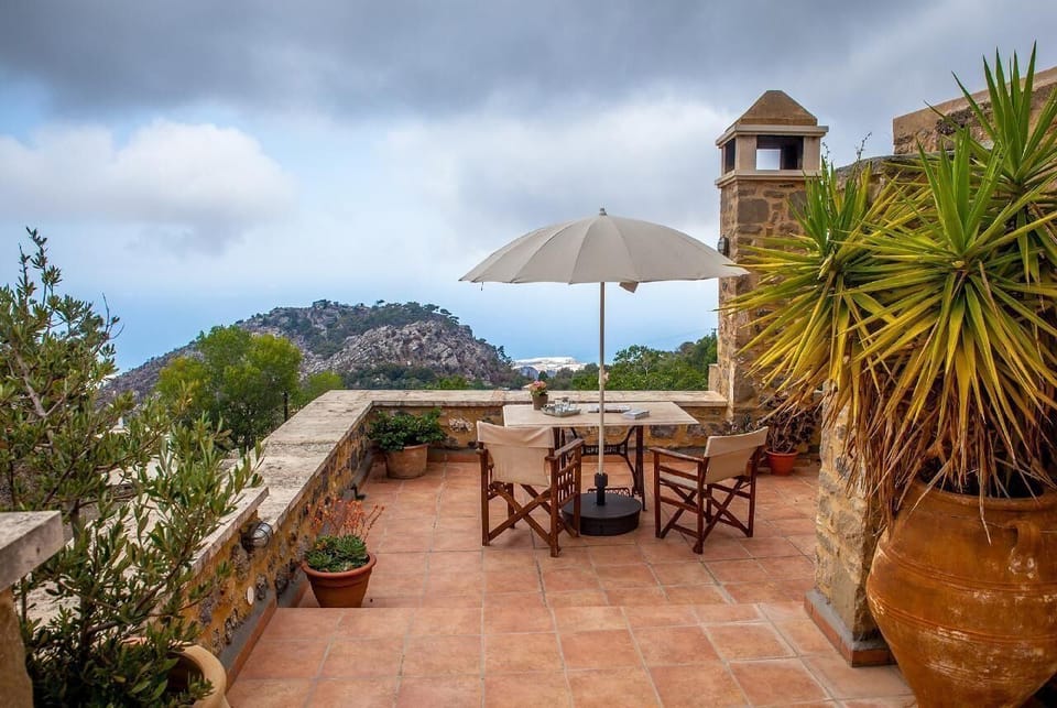 Terrace panoramic sea views