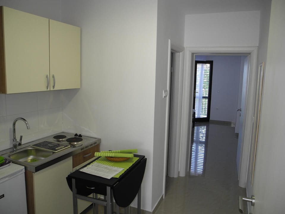 Kitchen area. Dining area
