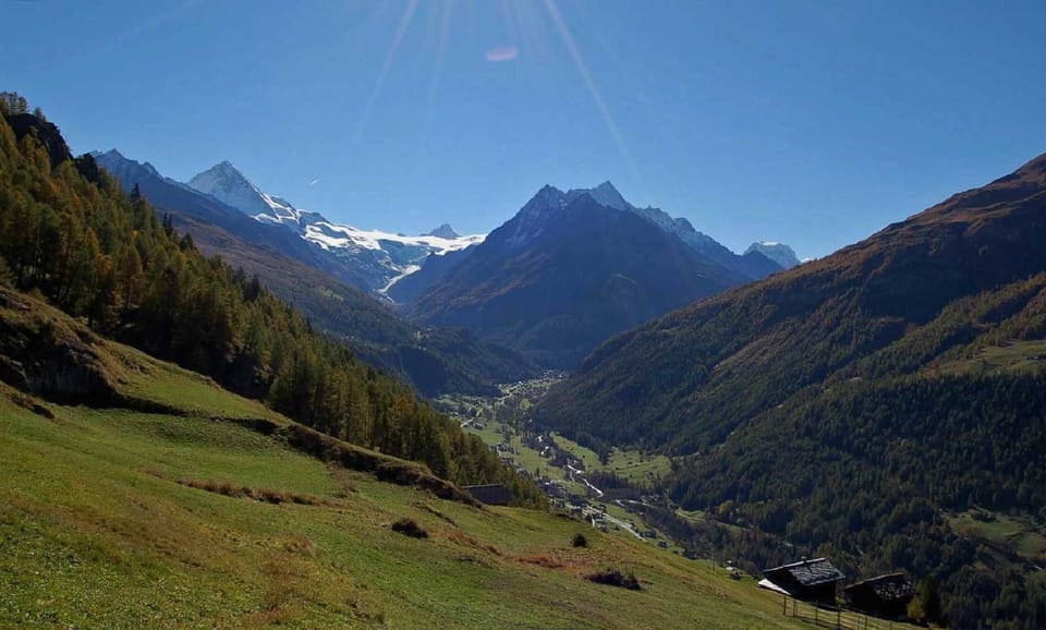 The view on the upper val d’Hérens from the terrace