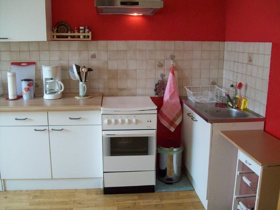 in the kitchen