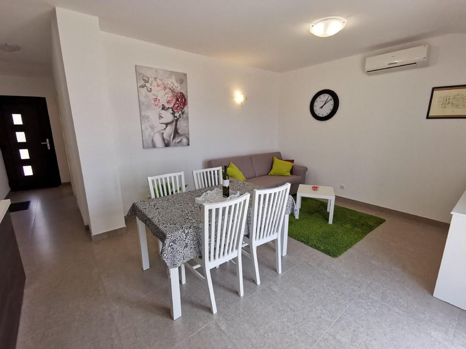 Living area. living room with sleeping couch for 1 person