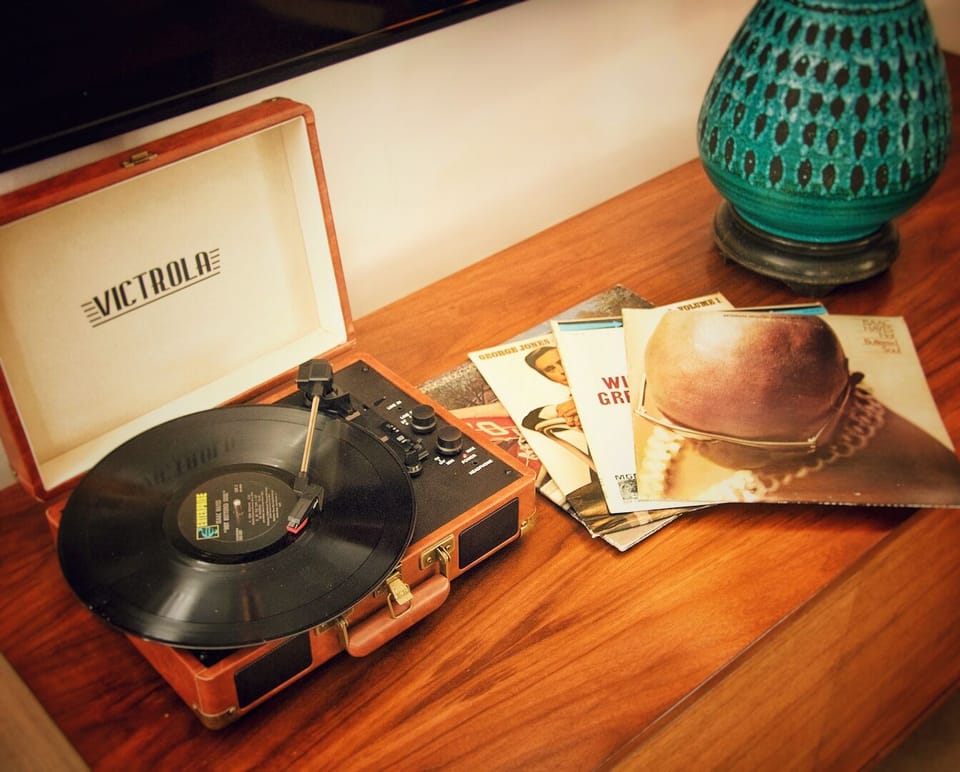 our well curated vinyl collection will entertain you.
