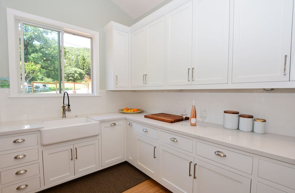Lots of Counter Space for the Chef with Views of the Yard