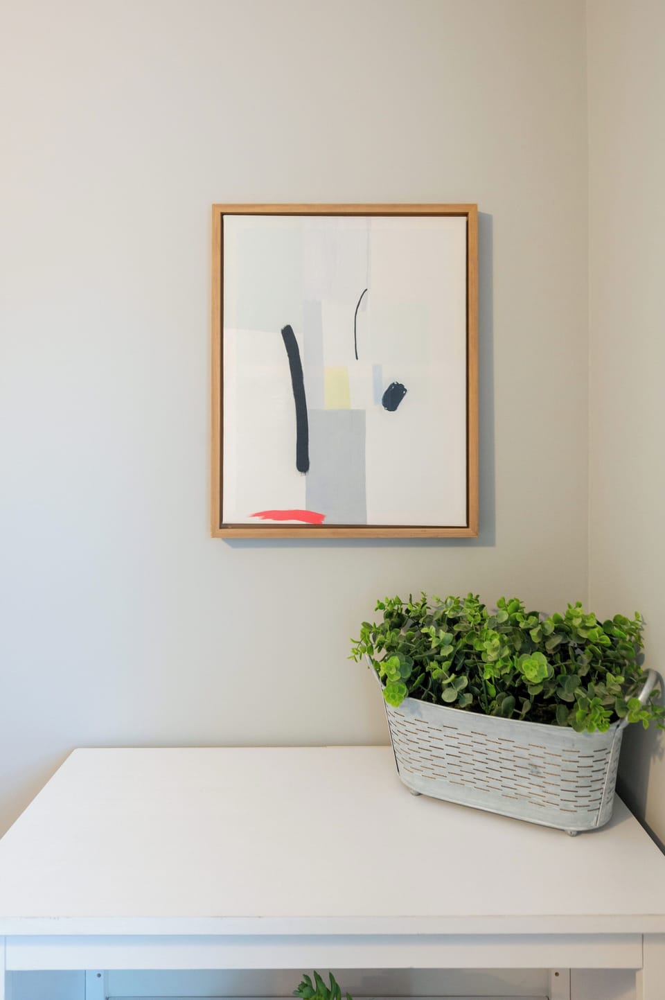 Tasteful, minimalist decor is carefully placed throughout the home.