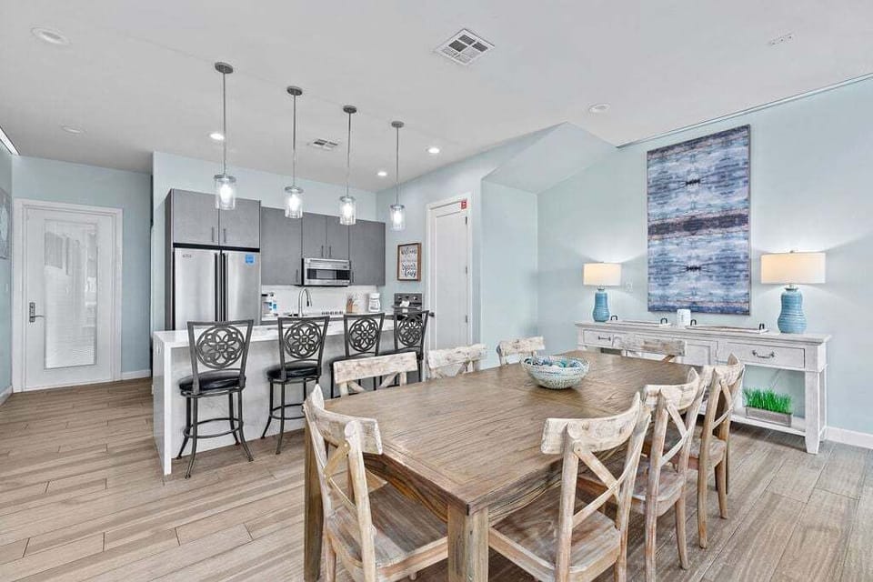 Dining Table comfortably sits 8