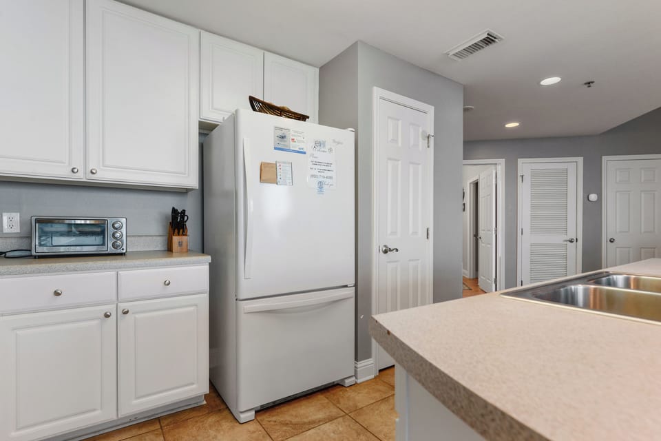 Large refrigerator with pantry