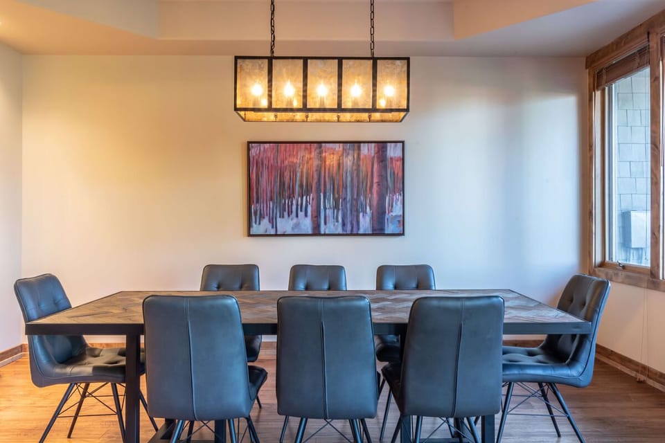 Dining table seats up to 10