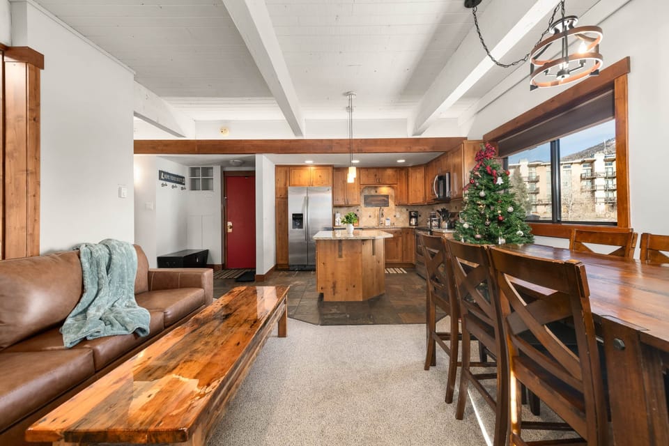 Open living room and kitchen