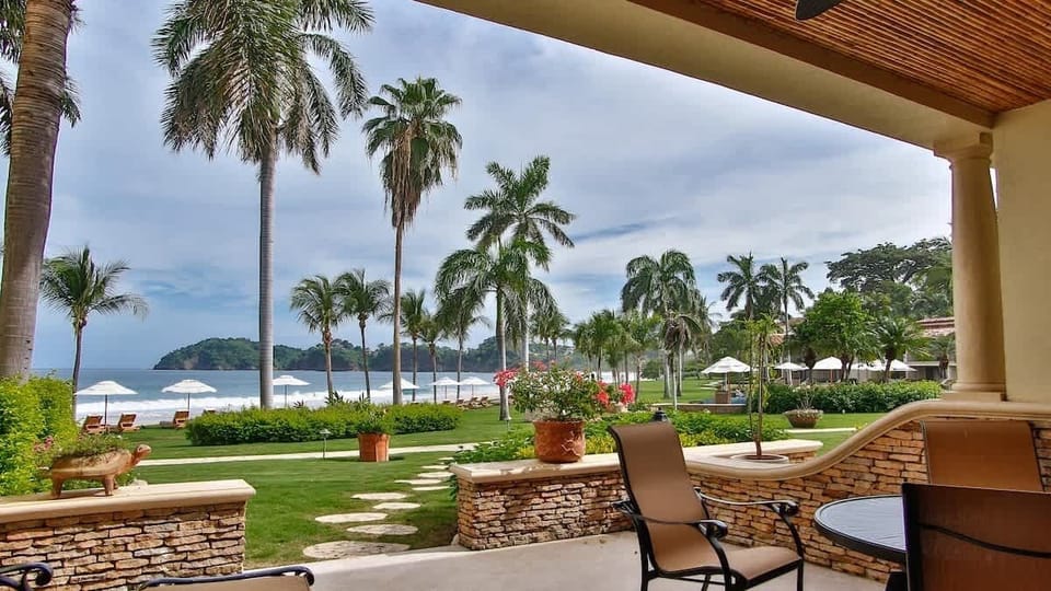 Oceanfront views from the terrace