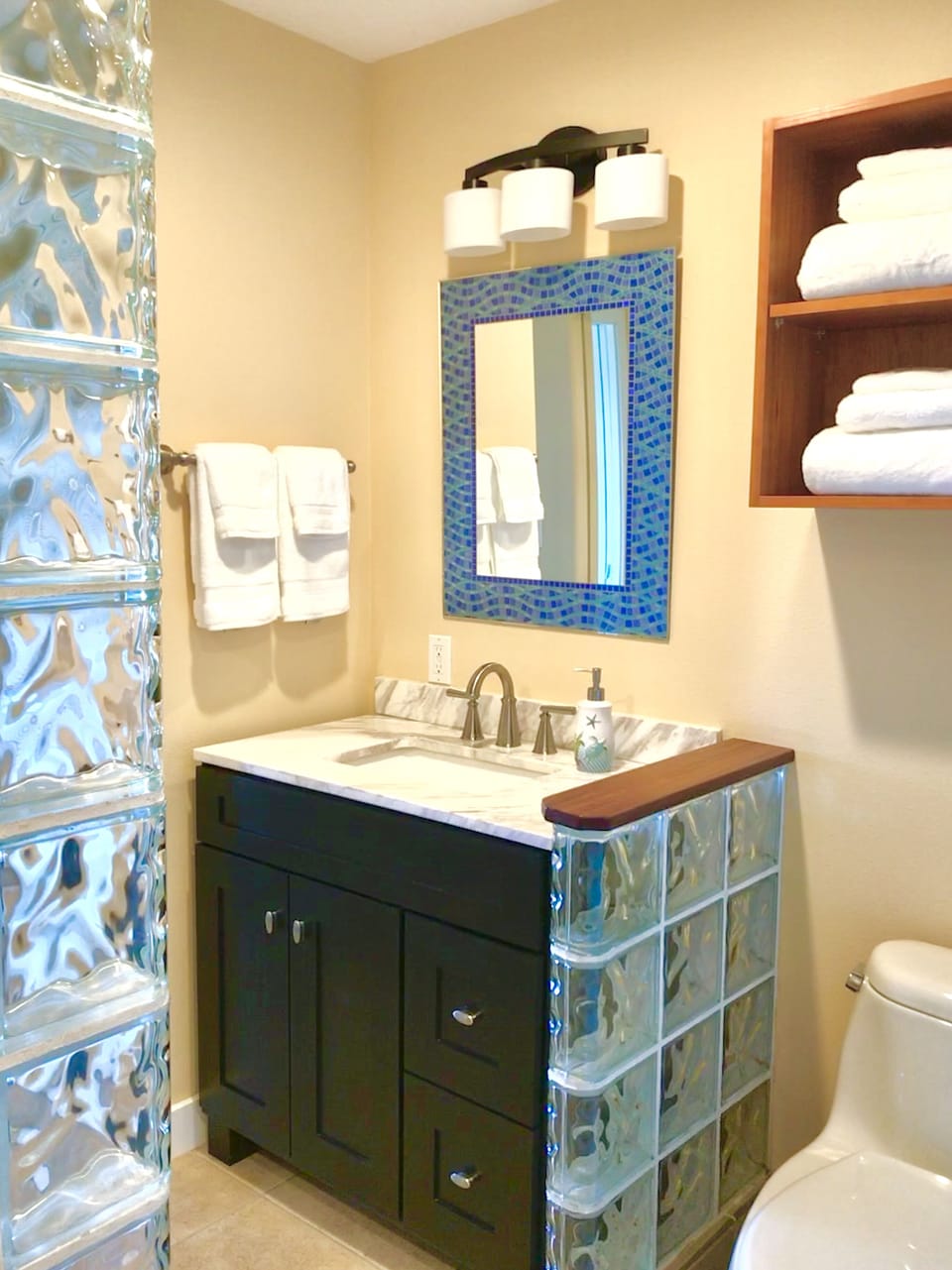 Updated master bathroom.