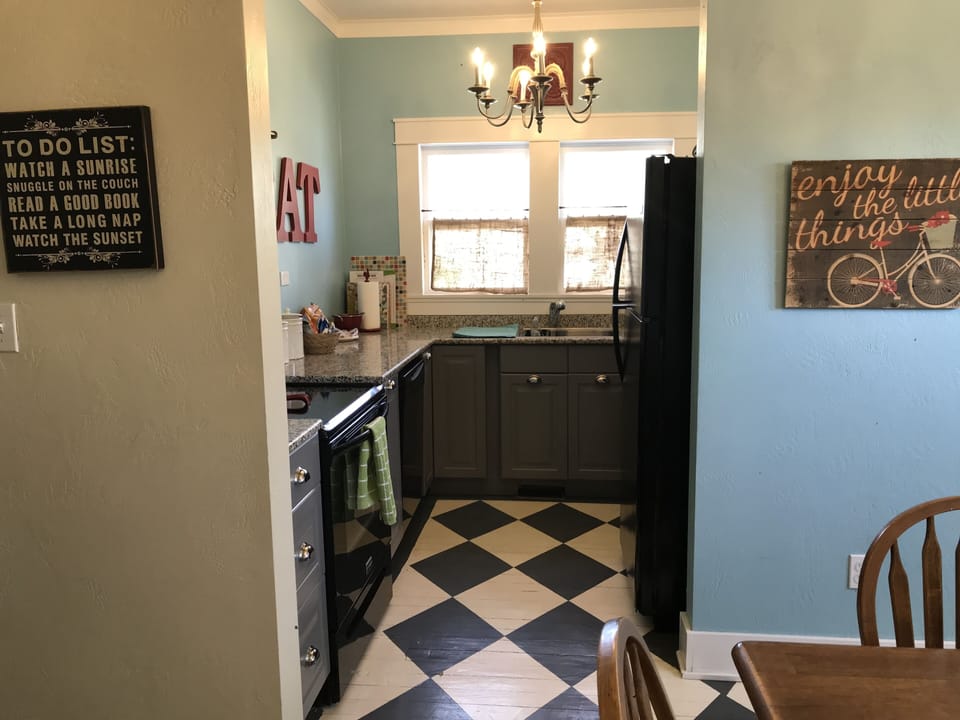 Fully stocked kitchen 