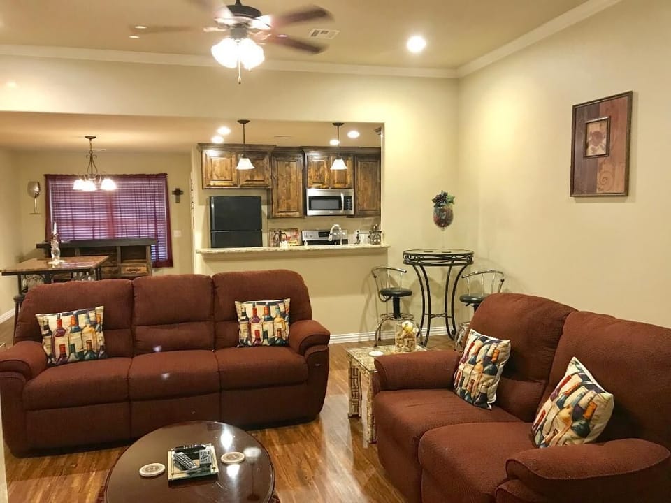 Relax in the living room while a delicious dinner is cooking!