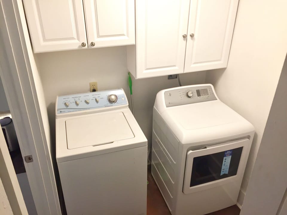 washer and dryer are shared with the main floor apartment