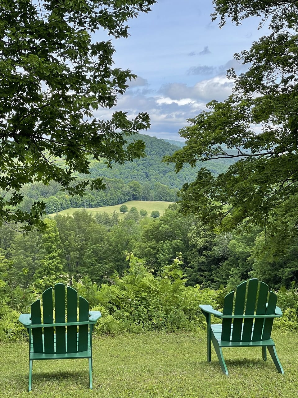 View from top of the field