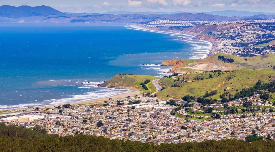 Pacifica panoramic view - note the Golden Gate Bridge in the upper right