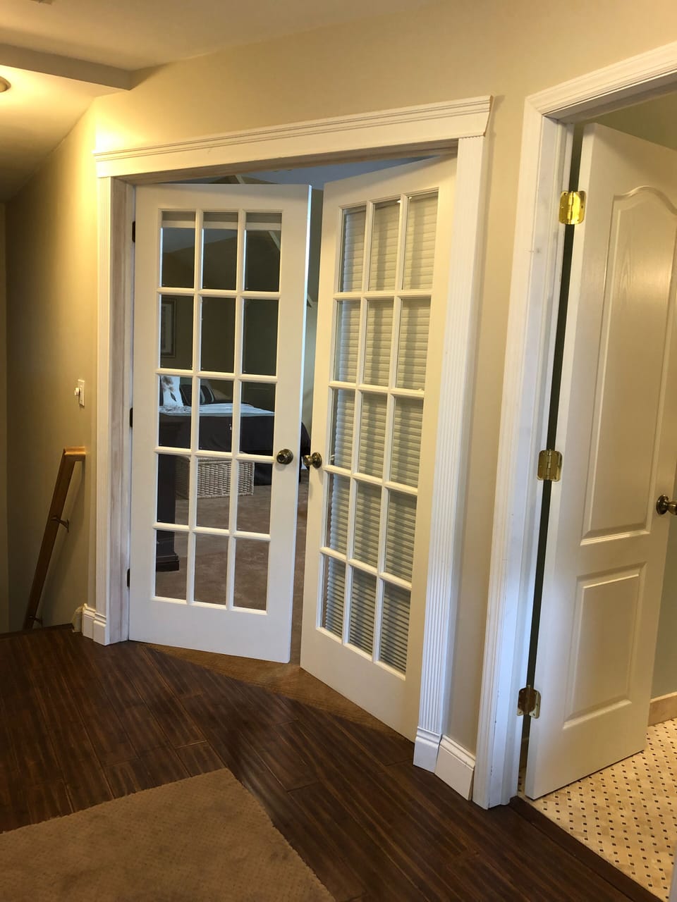 French doors to 3rd Fl King bd suite