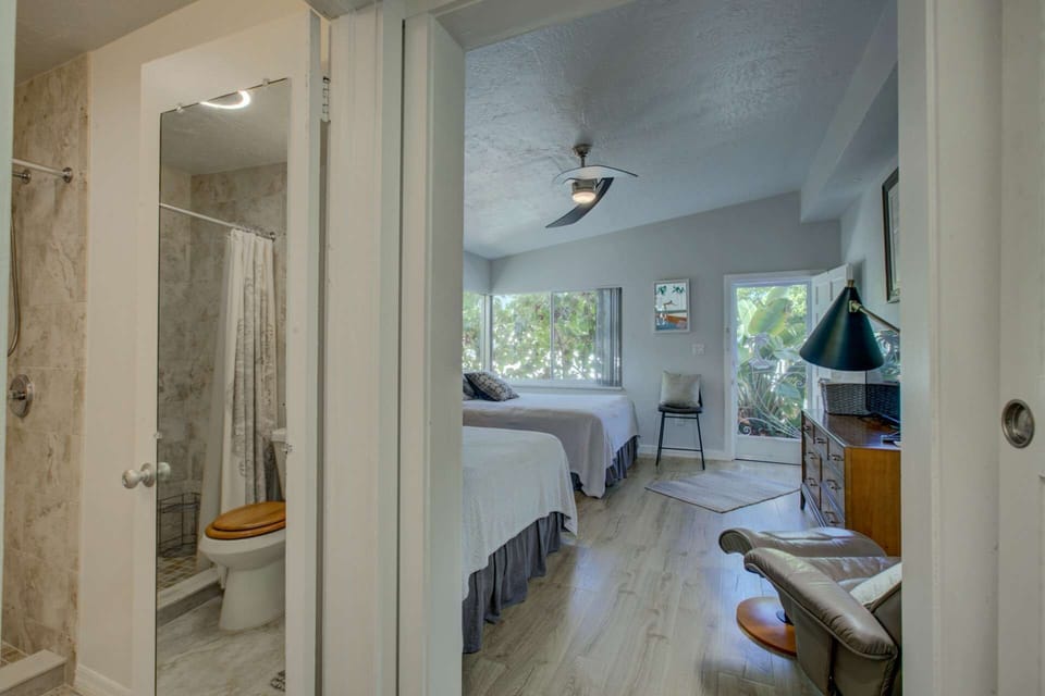 Second bathroom is very close to the bedroom.