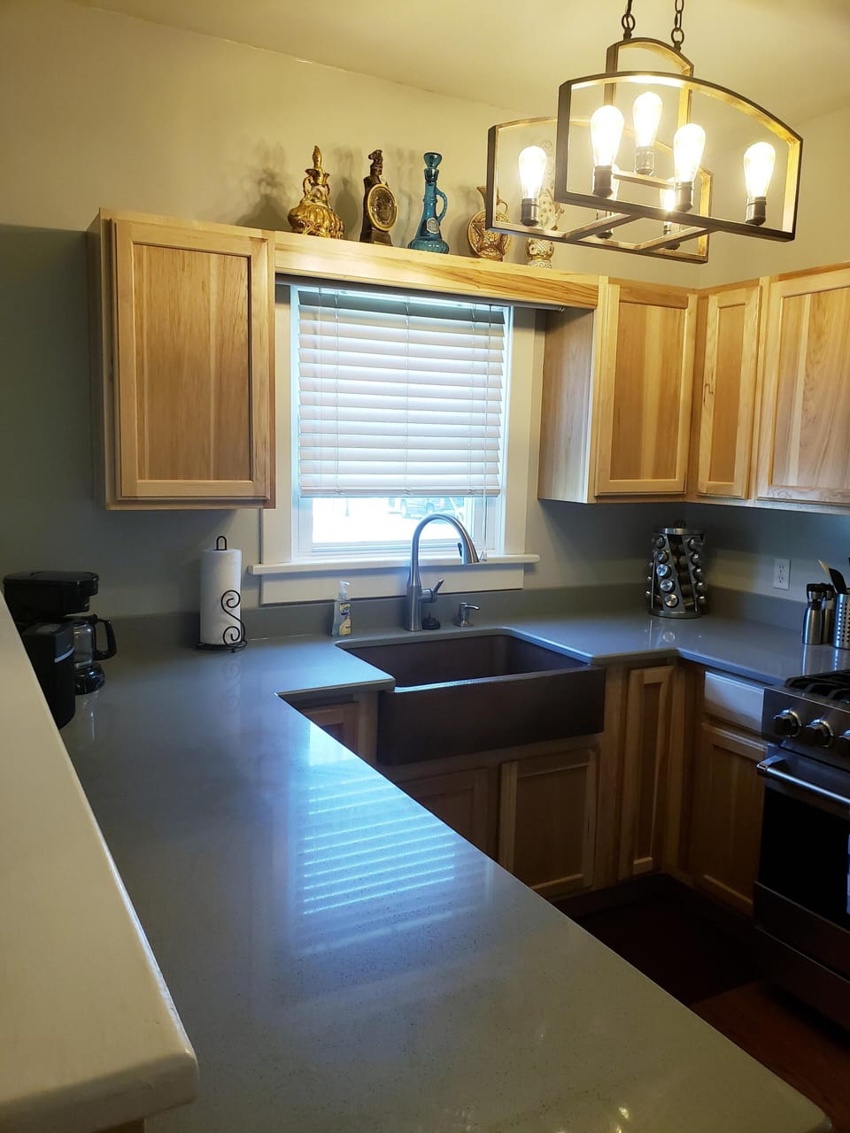 Spice rack and basic cooking products along with paper goods