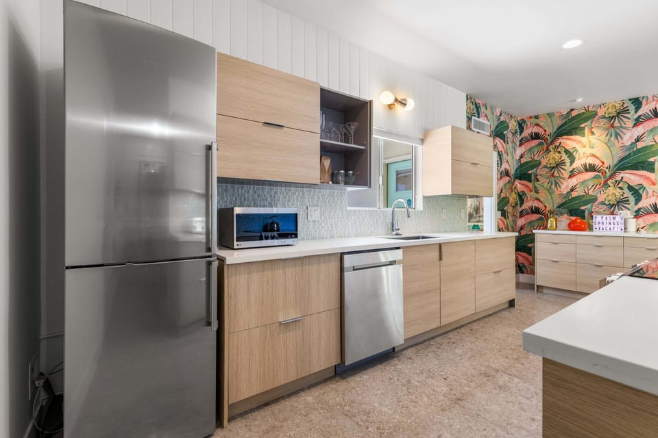 Kitchen with modern appliances and everything you need
