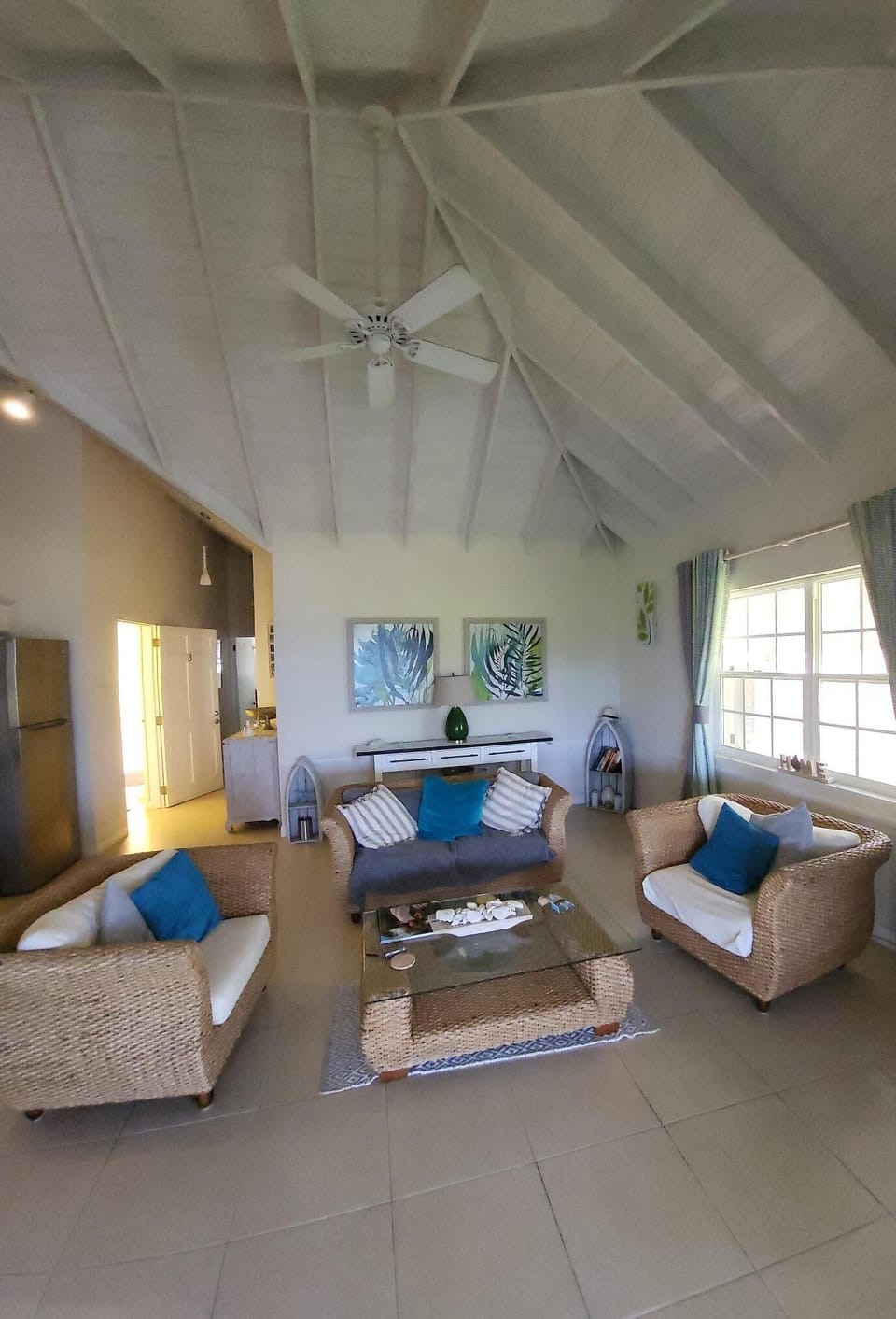 Vaulted Caribbean ceiling 
