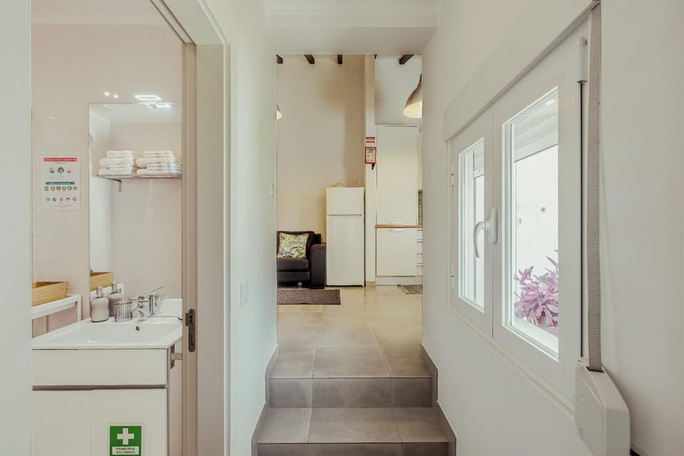 entrance to bathroom