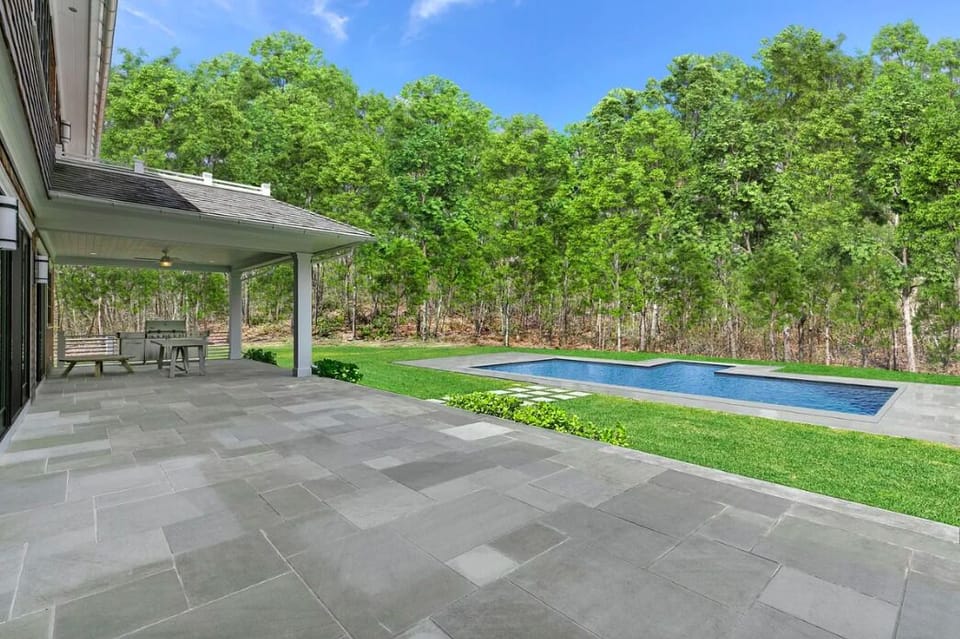Outdoor patio spanning length of the house (fully furnished w/ furniture)