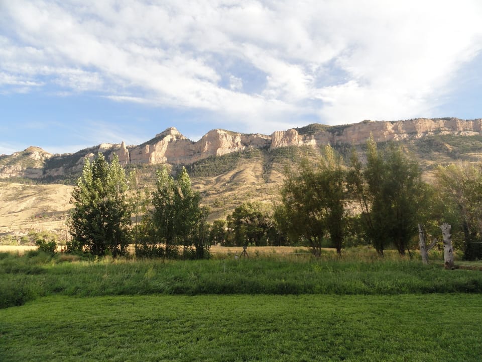 View of Sheep Mountain to the south.