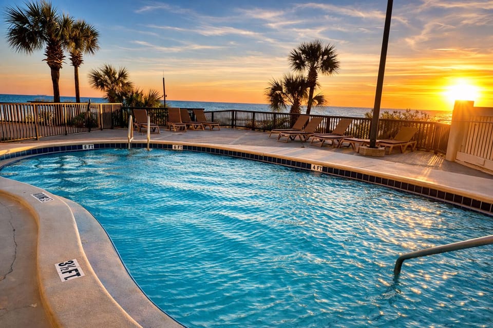 West pool - heated in winter
