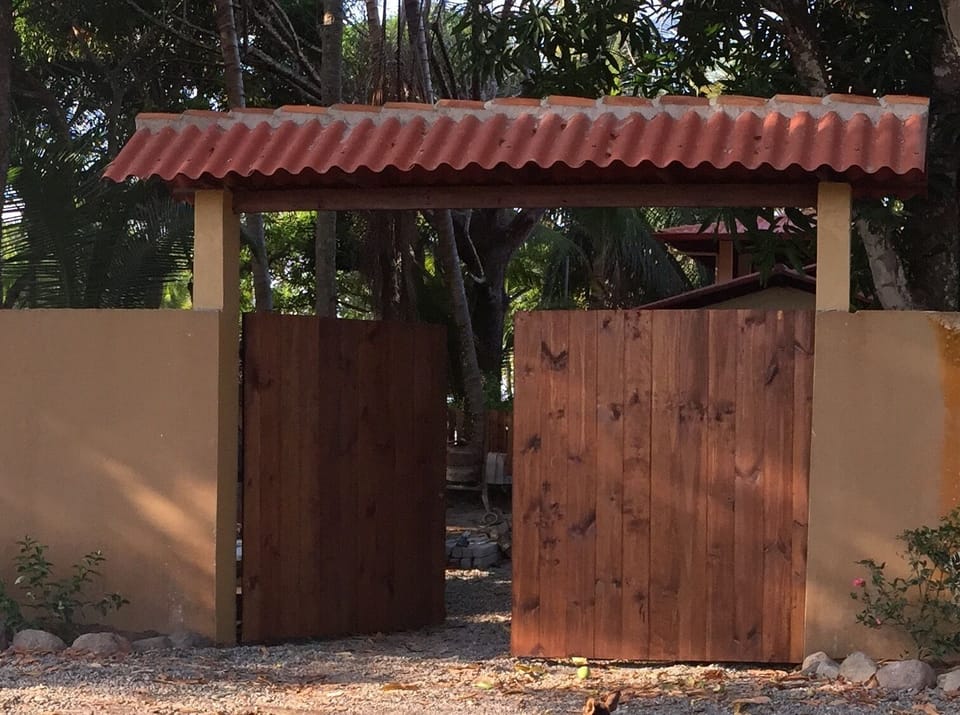 Front entrance gate from soccer field
