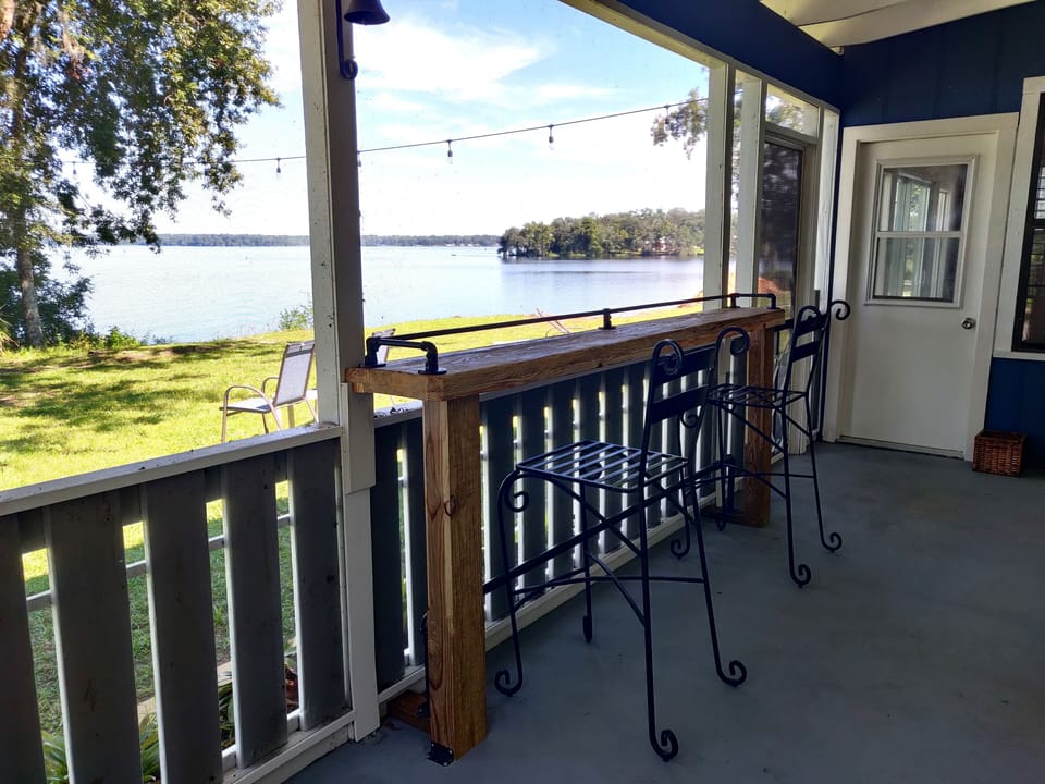 Patio eating bar