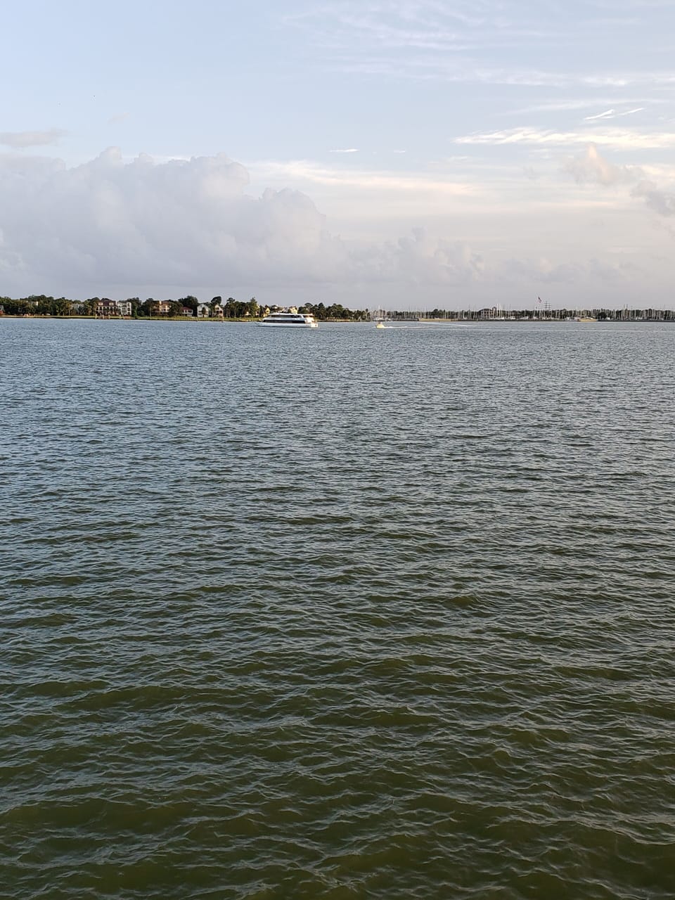 Galveston Bay is around the corner.