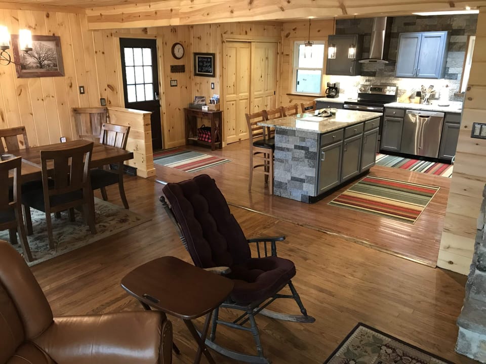 View of Kitchen from Living Room - Island seats 4