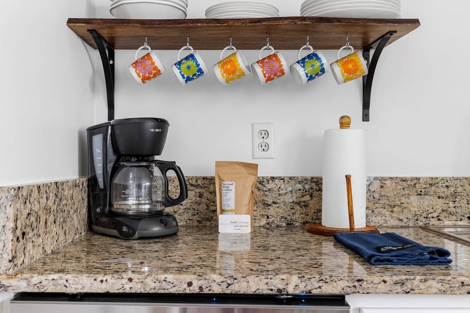 Coffee Pot with Starter Pack of Coffee