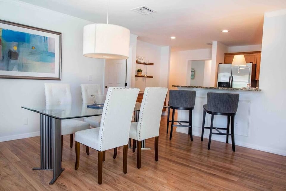 Enjoy meals at the Dining Table 
