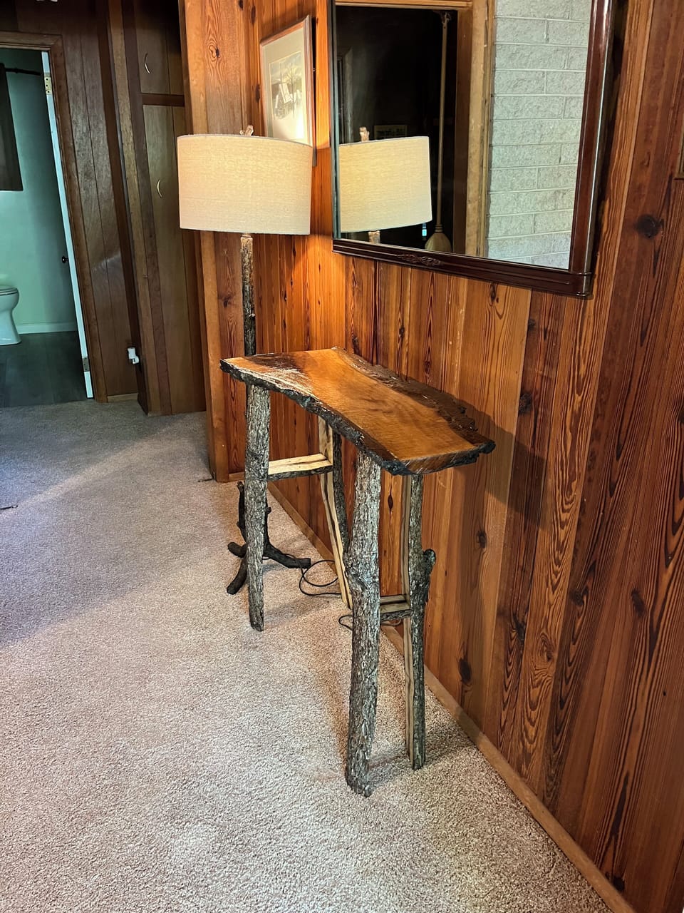Live edge entry table built by owners