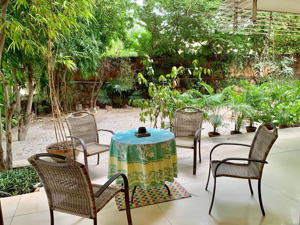 A private verandah you can step out to from your Bedroom, sit, relax and enjoy.