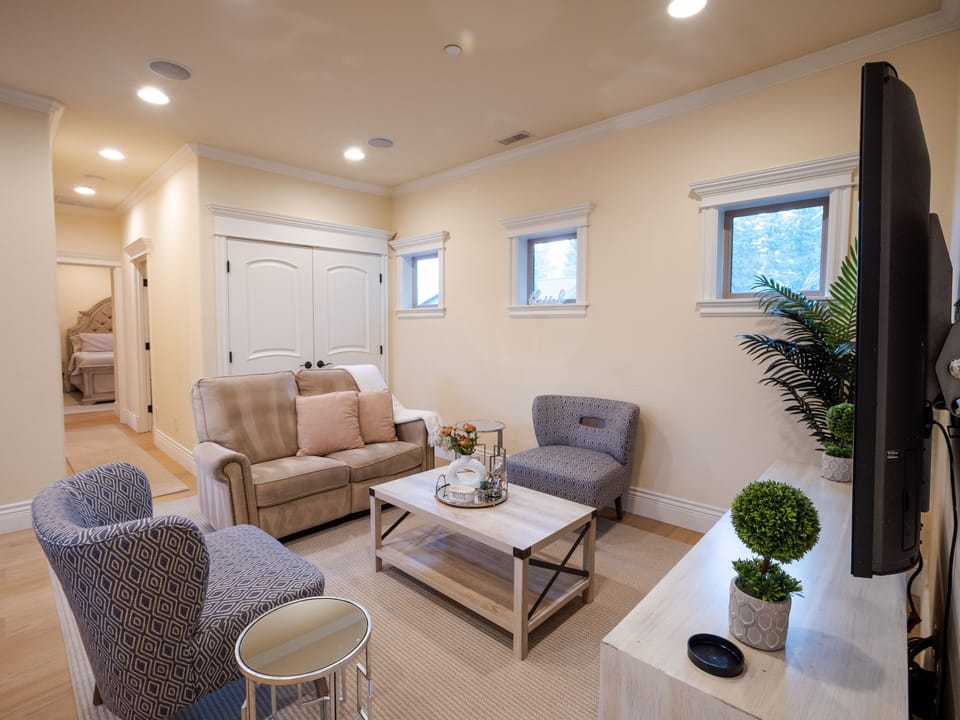View of living area right side when you enter the unit.