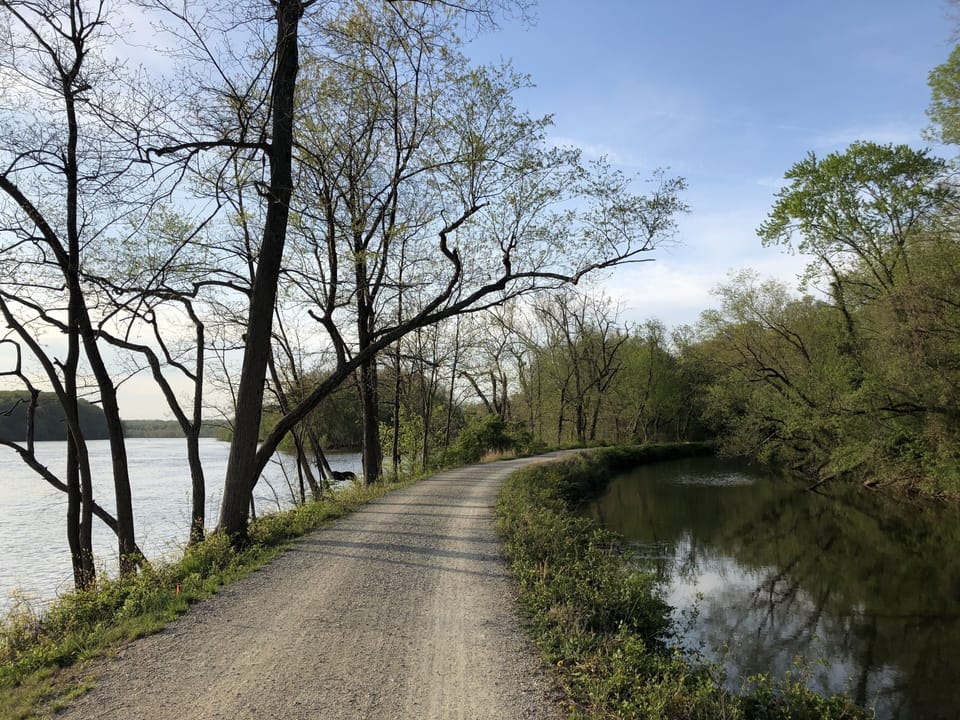 This is the towpath/bike path located across the street