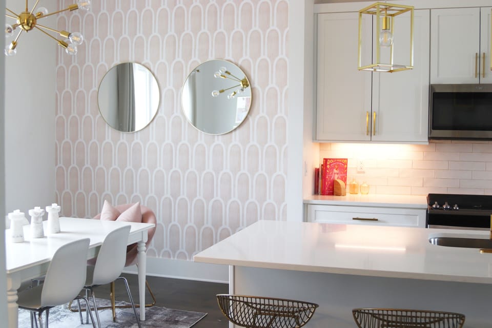Dining area and kitchen