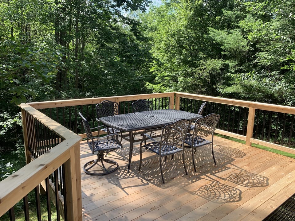 Cedar porch