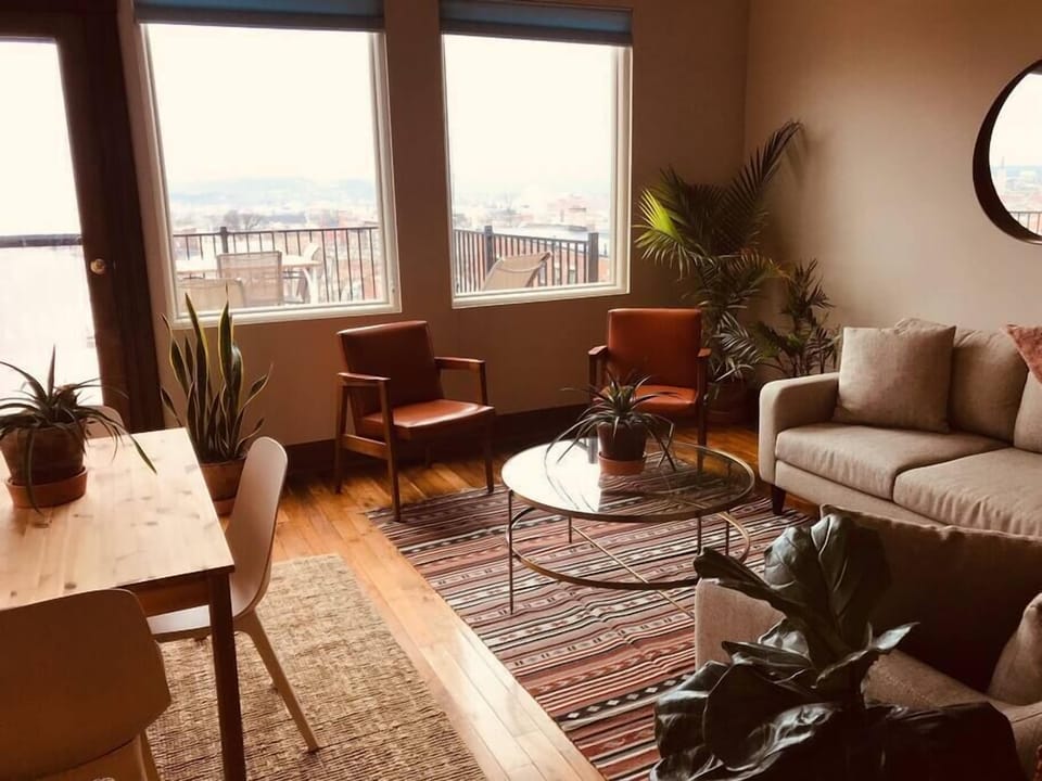Dining and living areas