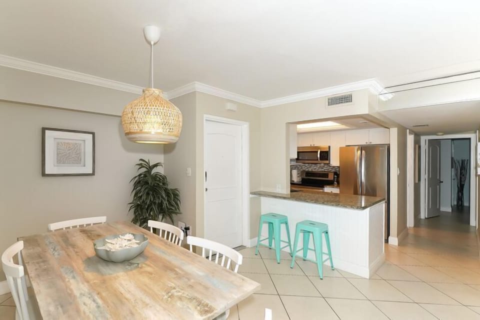 Large living/dining area combined...right next to the kitchen