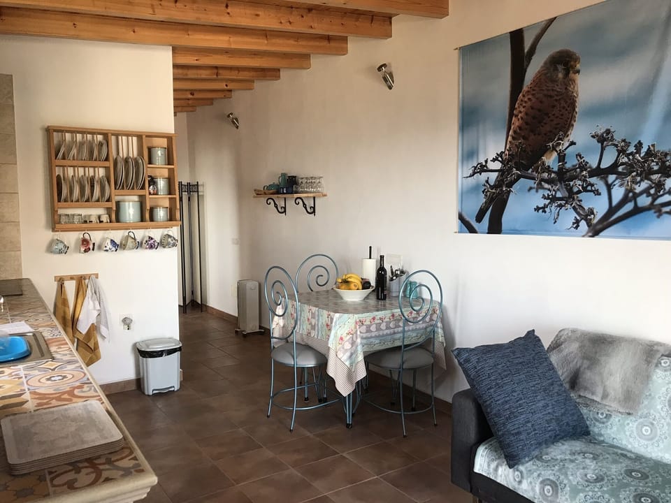 Bright and airy living room with Canarian kitchen