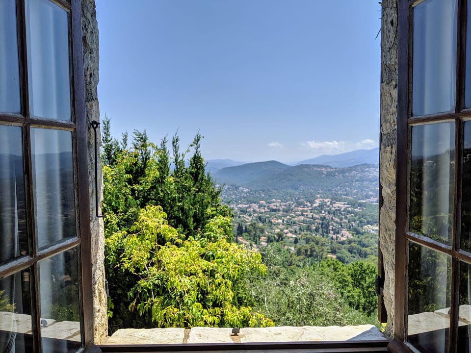 Bedroom view from the Olive Bedroom.