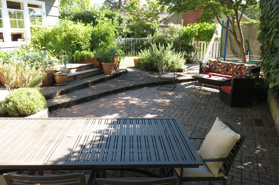 South facing patio