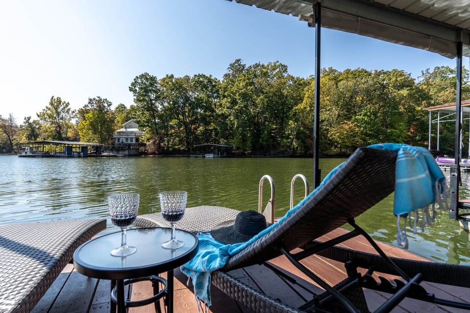 Enjoy happy hour in our large, peaceful, no-wake cove.