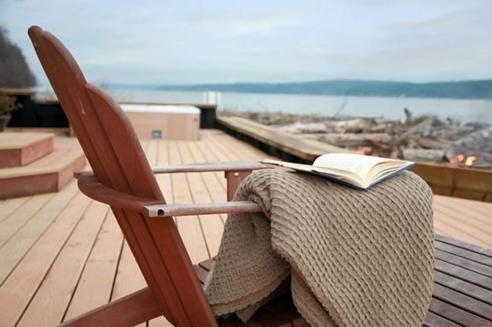 Relax on the deck with a great book while watching the sea life around you.