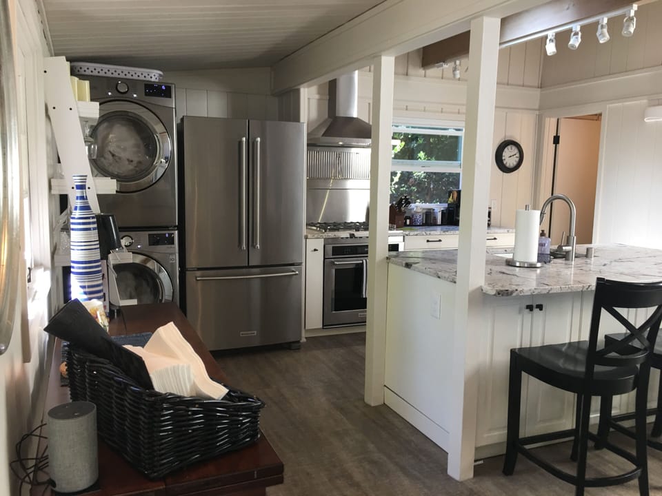 Well appointed kitchen and wash center.