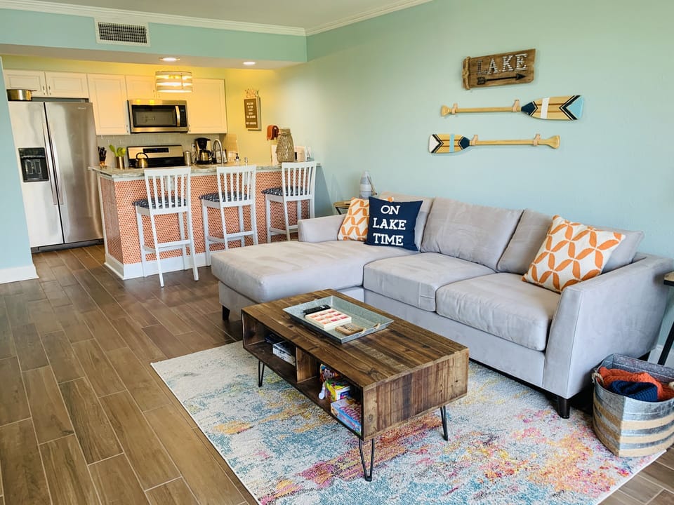 Enjoy your stay in this cozy condo just steps from the lake.