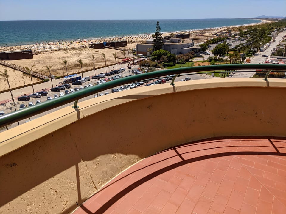large balcony with sea beach view (270 degrees view)